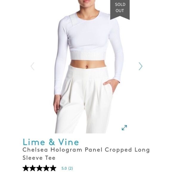 Lime & Vine “Disrupt the Norm” Chelsea Crop Top - Picture 1 of 8